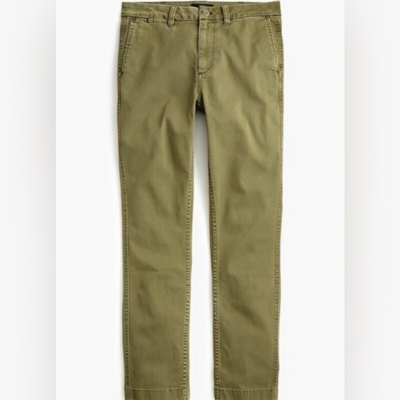 J.Crew Chino Pants Size 8 NWT 100% Cotton Sage Green i341 - Picture 4 of 5